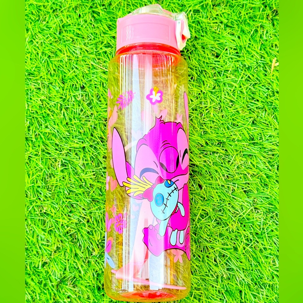 Stitch Kawaii Water Bottle: 650ml Leakproof Anime Drinkware
